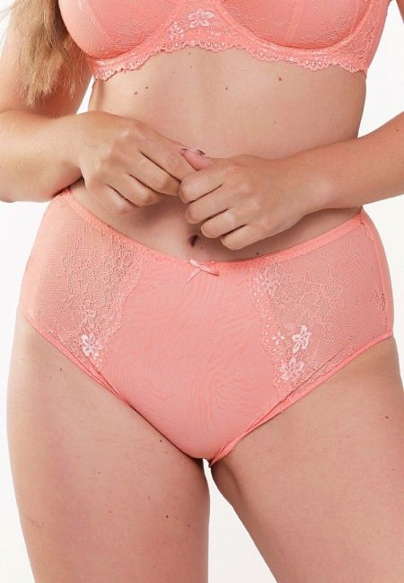 Daily High Waist Brief 146-coral jacqu