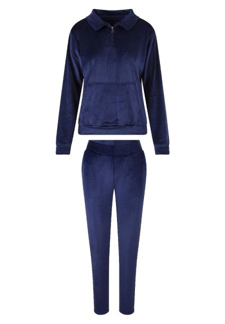 Velvet huispak Blue ribbon