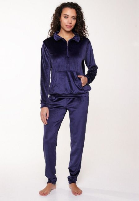 Velvet huispak Blue ribbon