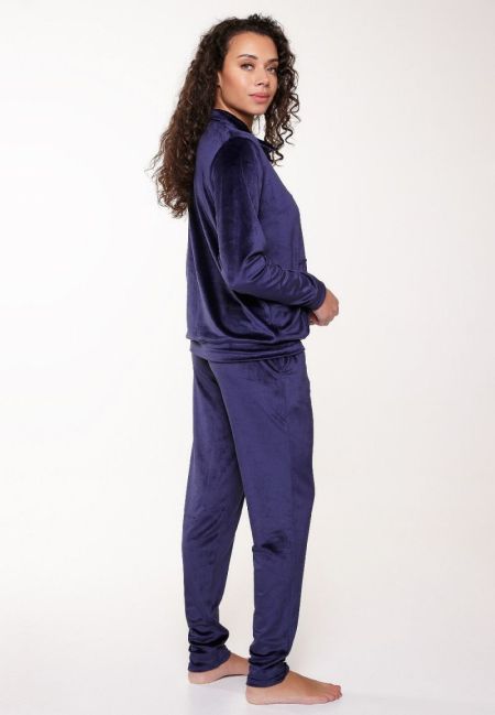Velvet huispak Blue ribbon