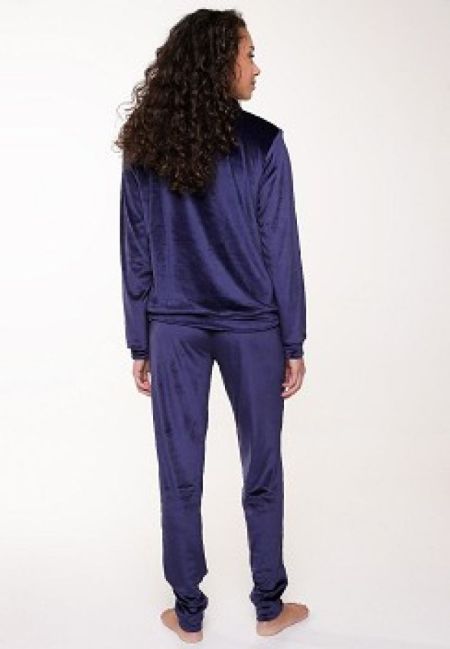Velvet huispak Blue ribbon