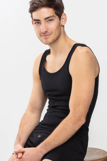 Top hemd zonder mouw  123 zwart