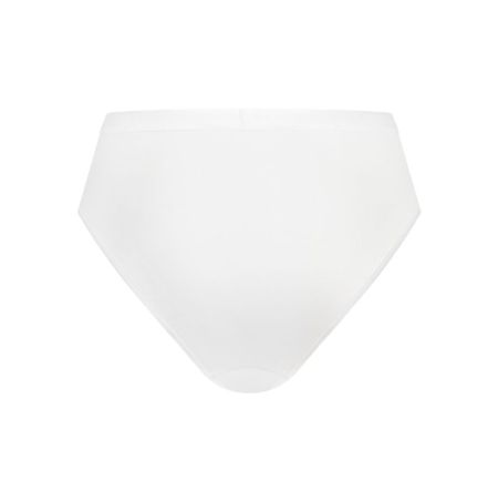 High leg slip organic cotton s 001-wit