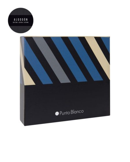 Gift box kousen 4p blue
