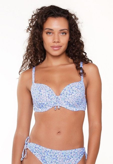 bikini top blue paisley pr