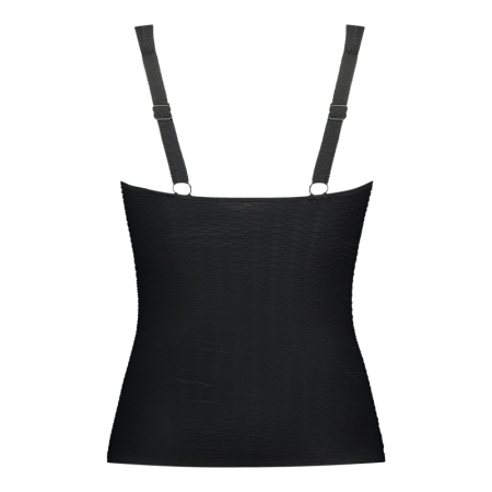 tankini top twisted padded 5075-zwart