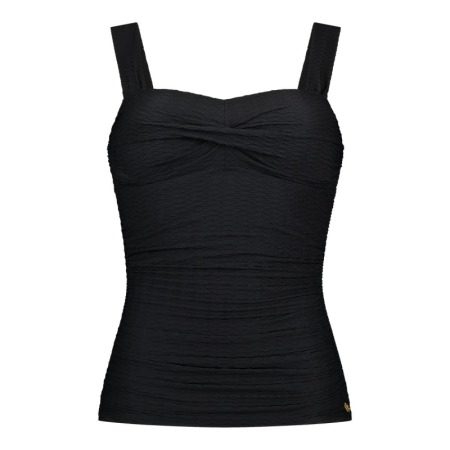 tankini top twisted padded 5075-zwart