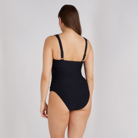 tankini top twisted padded 5075-zwart
