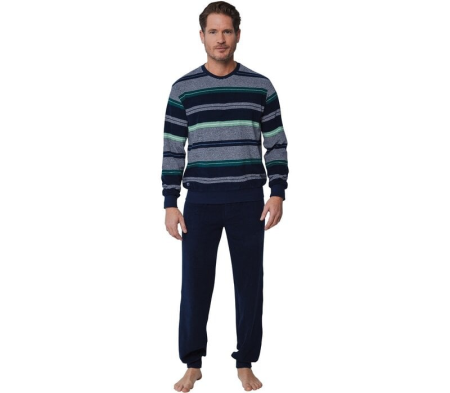 pyjama spons heren 529- dark blue