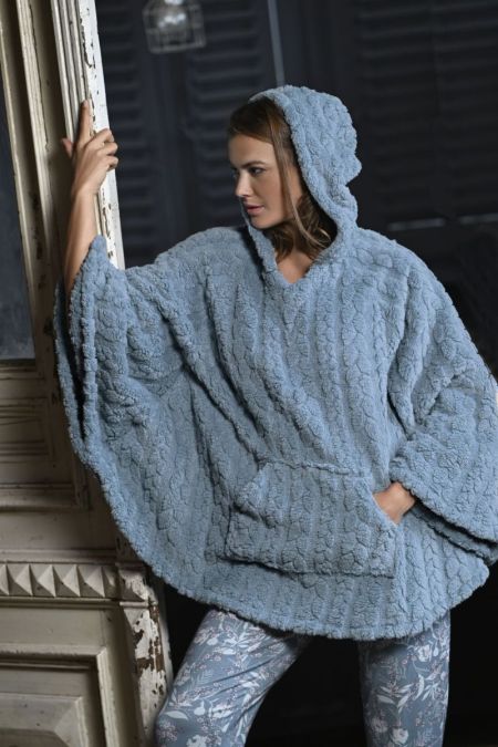 Poncho 245-asia blue