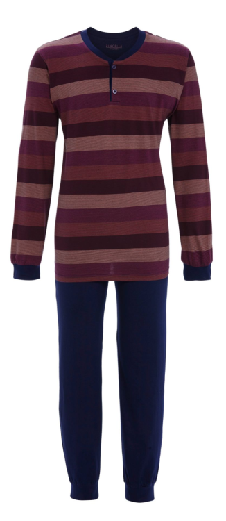 pyjama heren met knopjes 324-bordeau