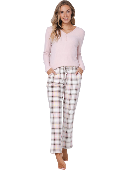 pyjama met buttons 210-PINK