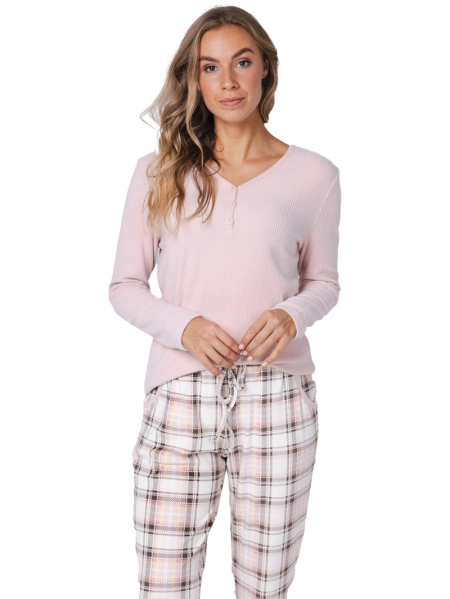 pyjama met buttons 210-PINK