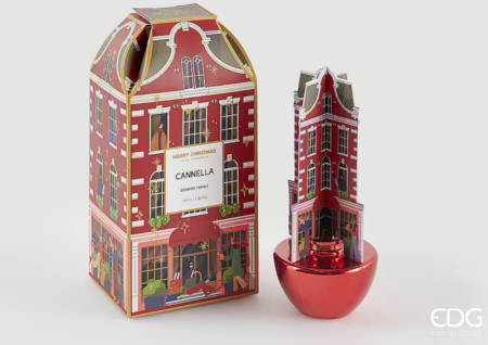 DIFFUSER MET HUISJE 100ml ROOD