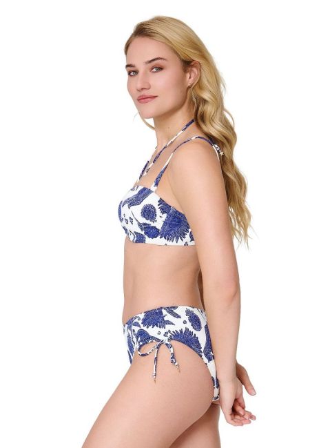 bikini top 345-blue white